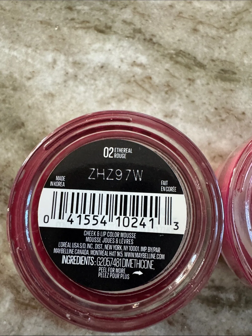 Maybelline Cloud Topia Cheek & Lip Mousse 02 Ethereal Rouge 04 Pink daydream